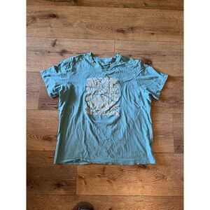 The North Face Womens Blue Graphic Short Sleeve T-shirt Size XL